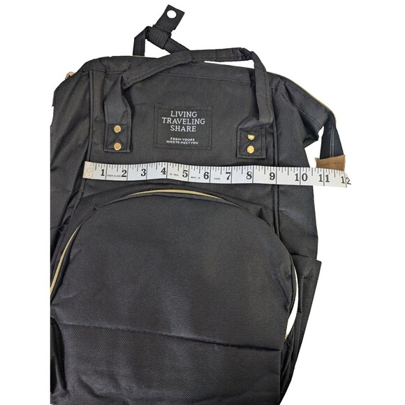 Living Traveling Share From Yours Nice To Meet You Diaper Backpack NWOT - Picture 4 of 9